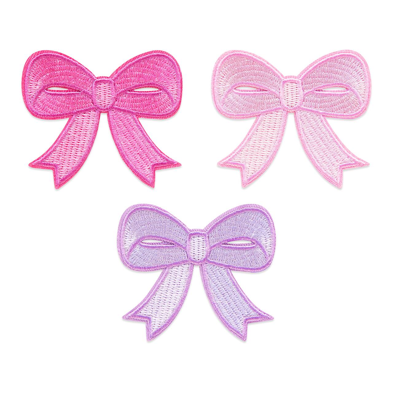 Summer Small Bows Iron-On & Adhesive Embroidered Patch Set by Make Market®